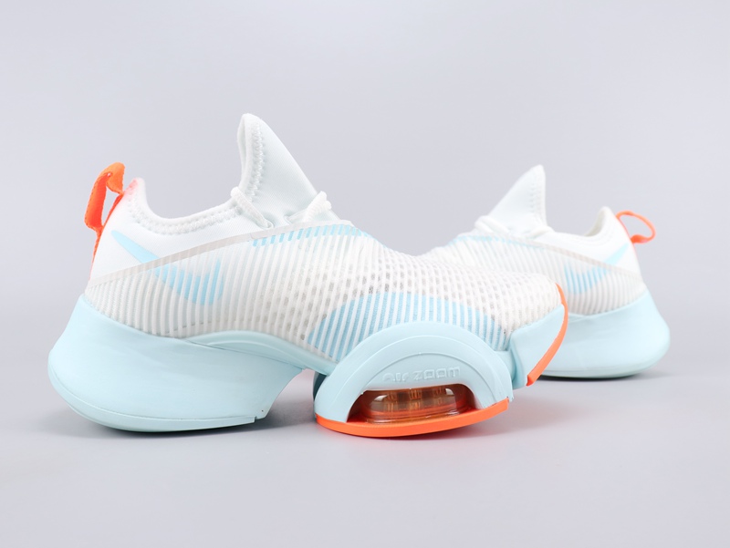 2020 Women Nike Air Zoom Superrep White Baby Blue Orange Running Shoes - Click Image to Close